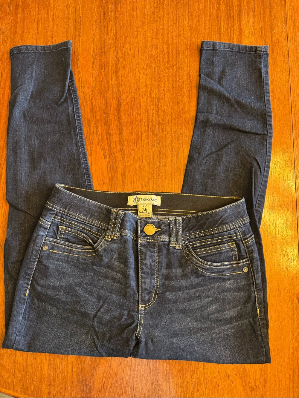 Democracy Women's Dark Blue Skinny Jeans Ab Technology